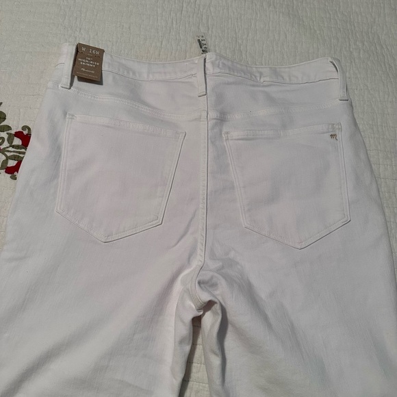Madewell Plus High-Rise Skinny Jeans in Pure White 16w - Picture 5 of 6